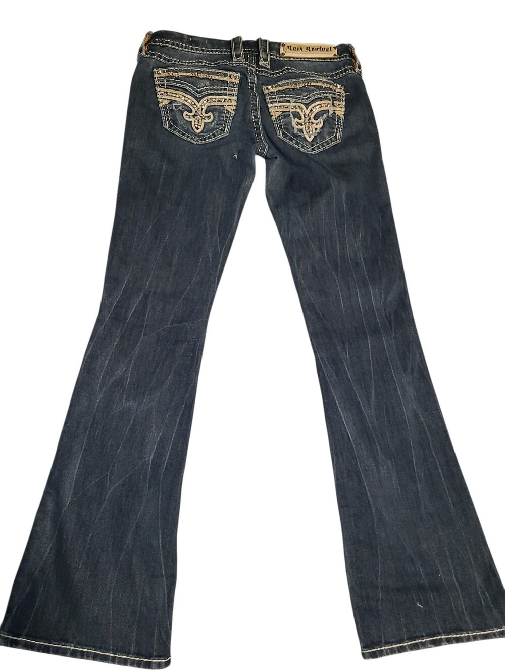 Rock Revival Women's Dark Wash Bootcut Jeans Size 26×31.5